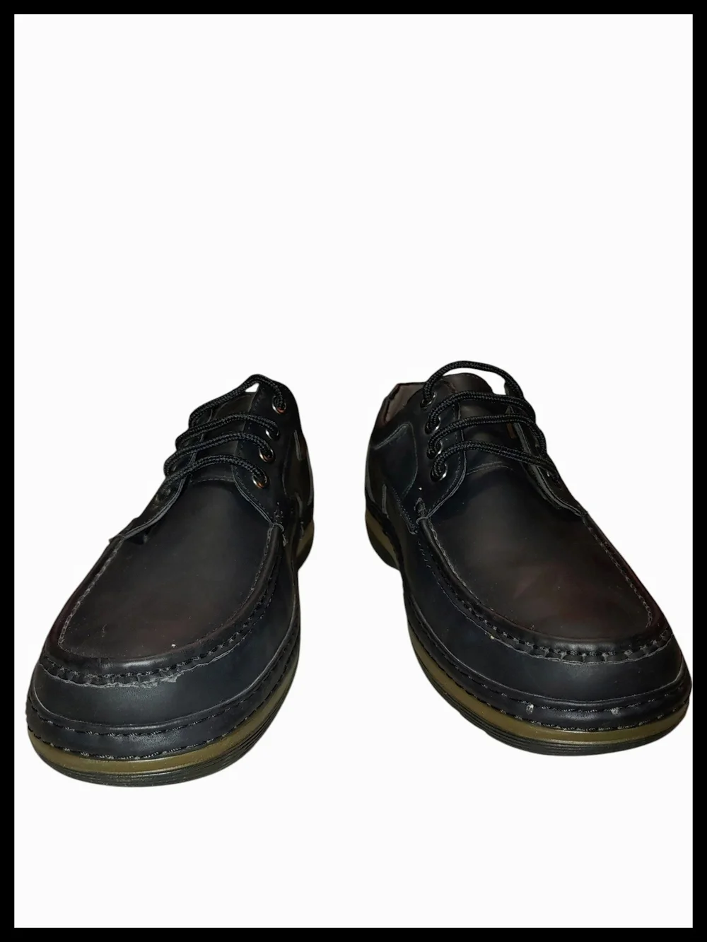 SOLO Men's Black Casual Lace-Up Shoes